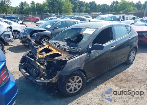 2013 Hyundai Accent Gs из США, поврежденный, VIN KMHCT5AE1DU066577